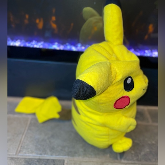 Pokemon Pikachu Plush Stuffed Animal Yellow Game Nintendo kids toy Doll Movie - Picture 3 of 8